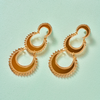 Layered Chand Earrings - Anisha Parmar London