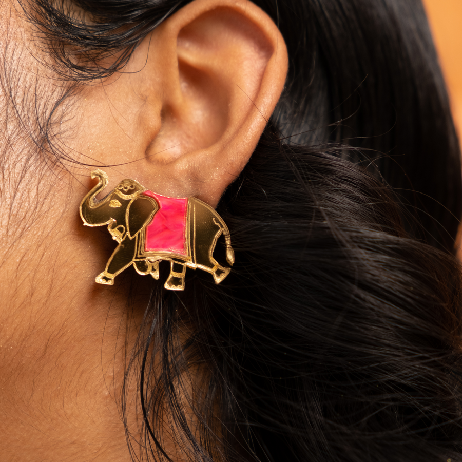 Haathi Stud Earrings - Anisha Parmar London