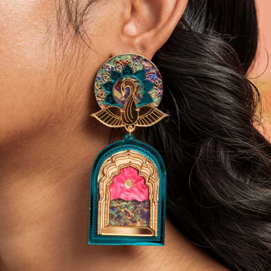 Mor Doorway Earrings - Anisha Parmar London