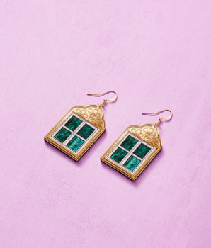 Hanging Paradise Earrings Night - Anisha Parmar London