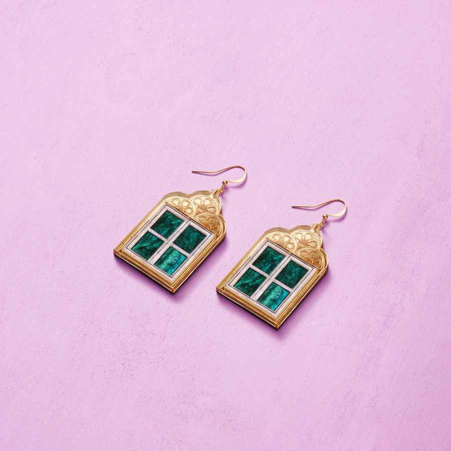 Hanging Paradise Earrings Night - Anisha Parmar London
