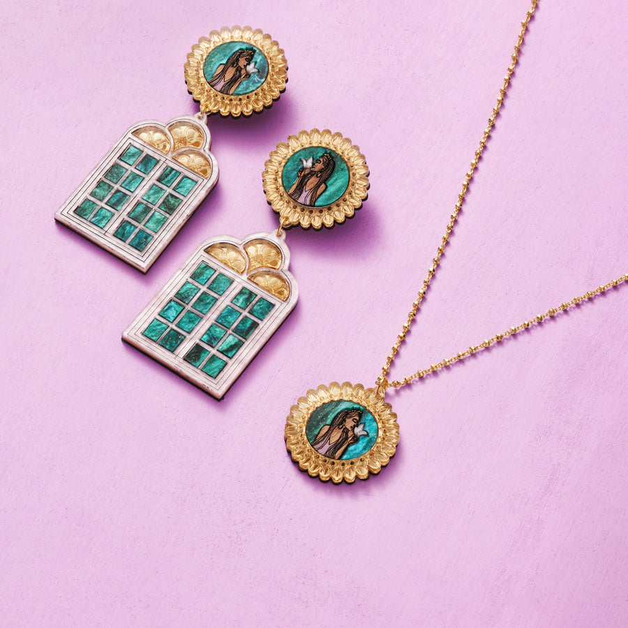Paradise Statement Earrings - Anisha Parmar London