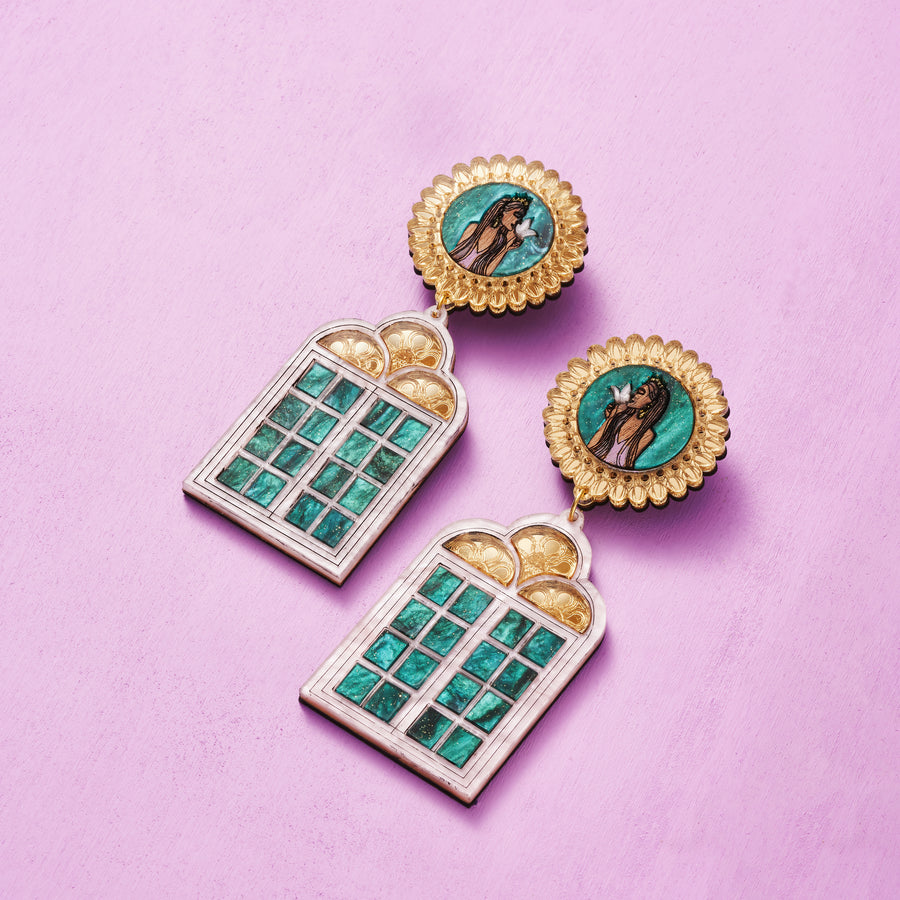 Paradise Statement Earrings - Anisha Parmar London