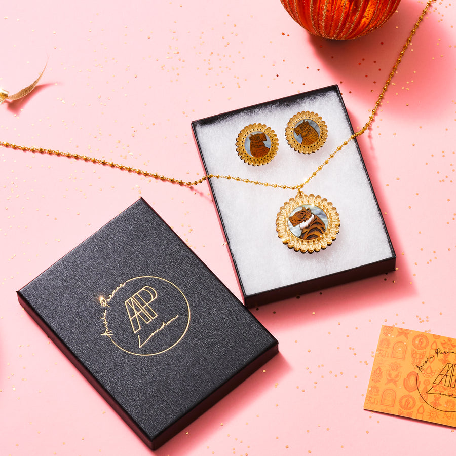 Sher Necklace and Studs Set - Anisha Parmar London
