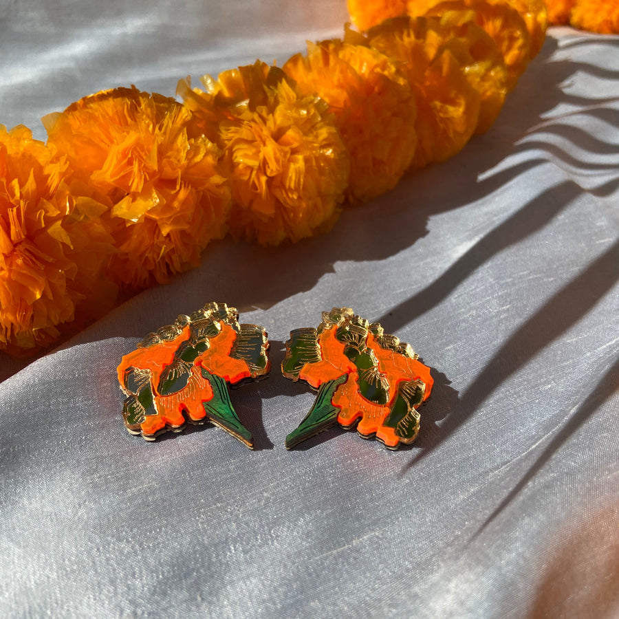 Marigold Studs Large - Anisha Parmar London