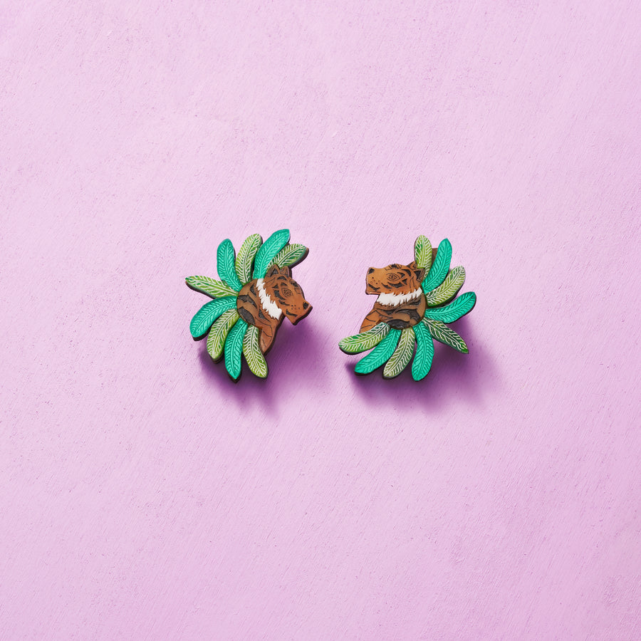 Sher Palm Studs - Anisha Parmar London