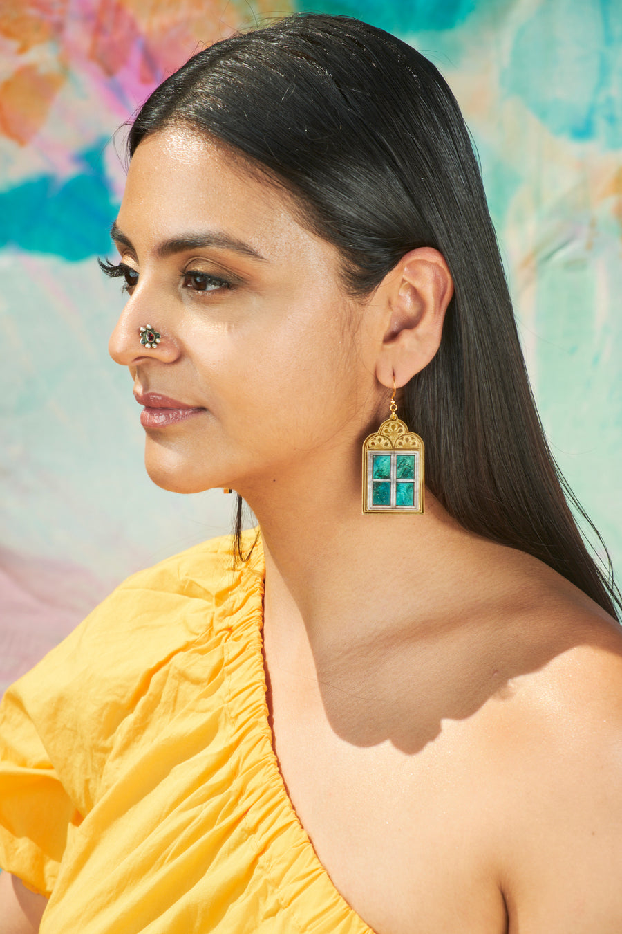 Hanging Paradise Earrings Night - Anisha Parmar London