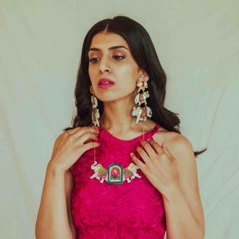 Haathi Doorway Statement Necklace - Anisha Parmar London