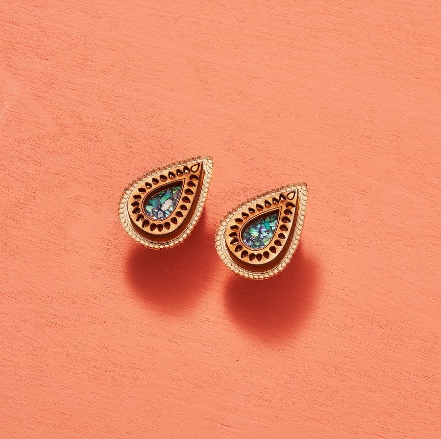 Large Pani Drop Studs - Anisha Parmar London