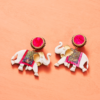 Haathi Drop Earrings Anisha Parmar London