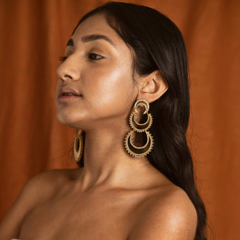 Layered Chand Earrings - Anisha Parmar London