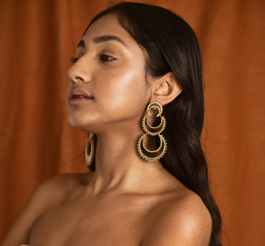 Layered Chand Earrings - Anisha Parmar London