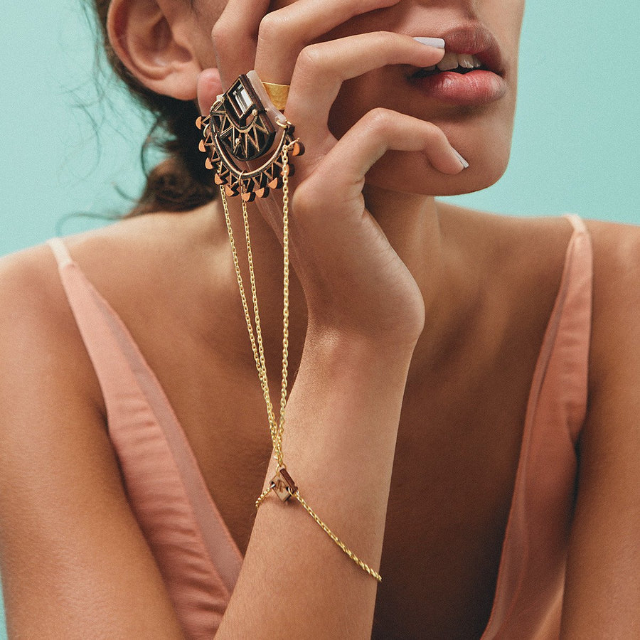 Simba Hand Chain - Anisha Parmar London